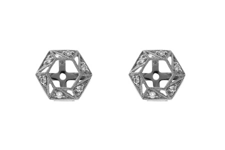 D045-99285: EARRING JACKETS .08 TW (FOR 0.50-1.00 CT TW STUDS)