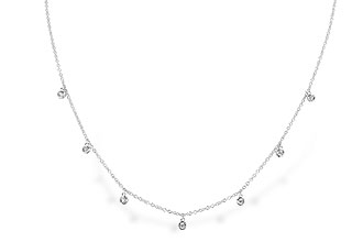 G319-55712: NECKLACE .12 TW (18")